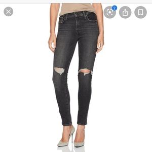 Levi’s 721 skinny distressed jeans